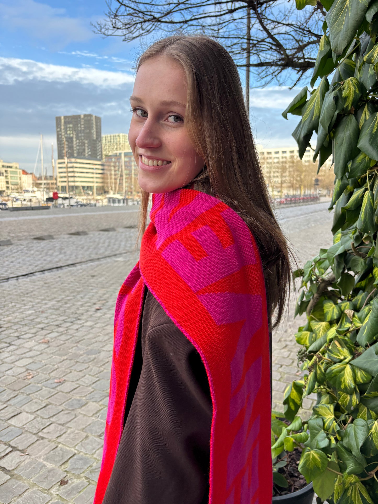 The Essentials Shawl - Pink/Orange