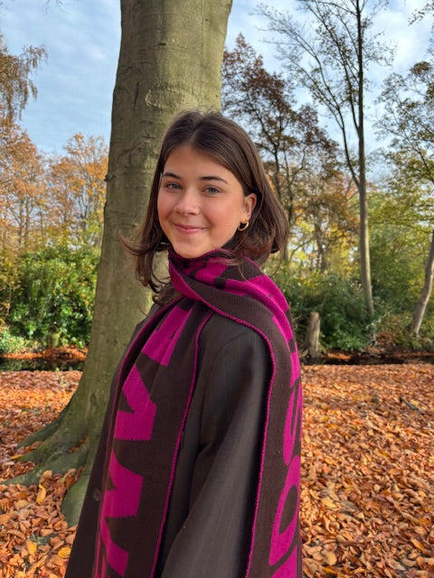 The Essentials Shawl - Brown/Purple