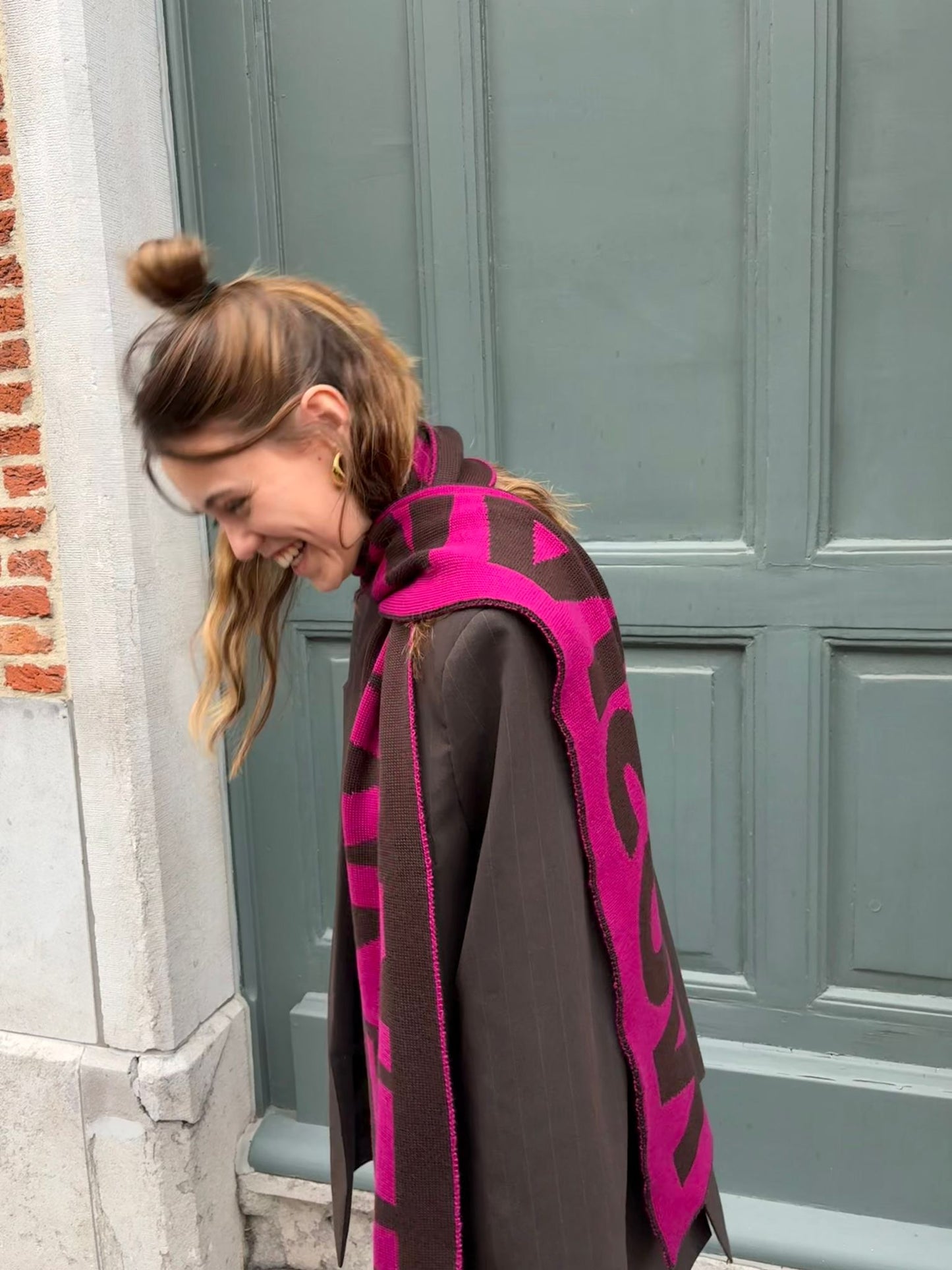 The Essentials Shawl - Brown/Purple