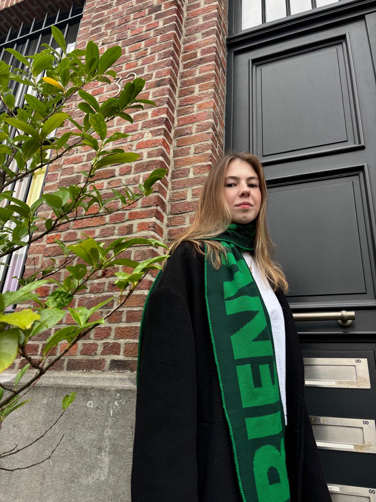 The Essentials Shawl - Dark Green/Light Green