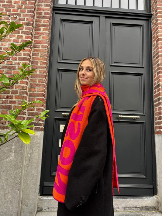 The Essentials Shawl - Pink/Orange