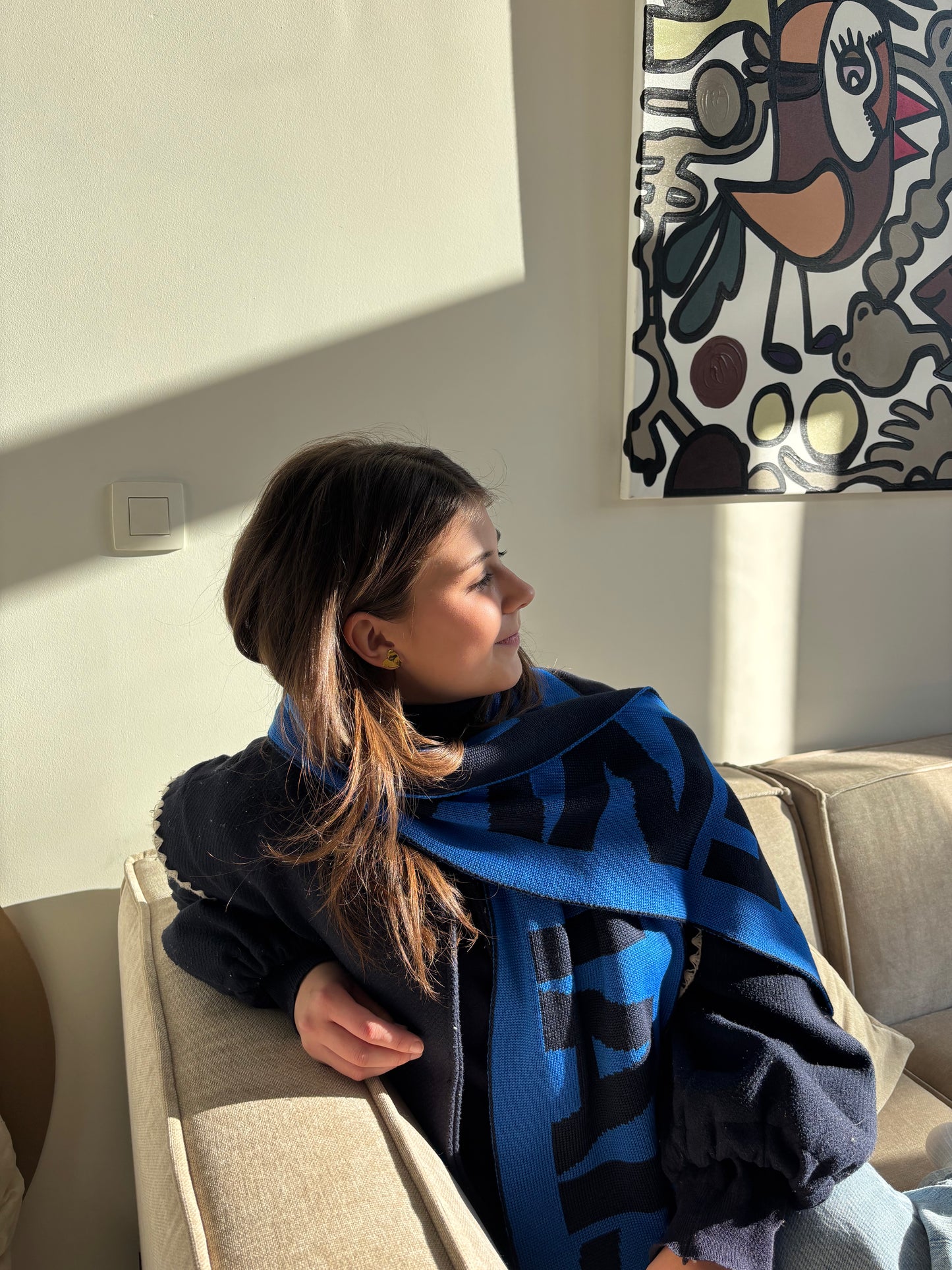 The Essentials Shawl - Blue